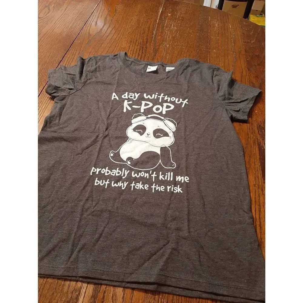 New Medium A Day Without K Pop Probably Won't Kill Me Tee T-ShirtāTop NWT